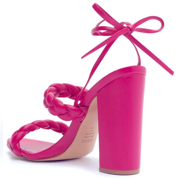 Schutz Zara Ankle Tie Block Sandal-NIB - Picture 3 of 10